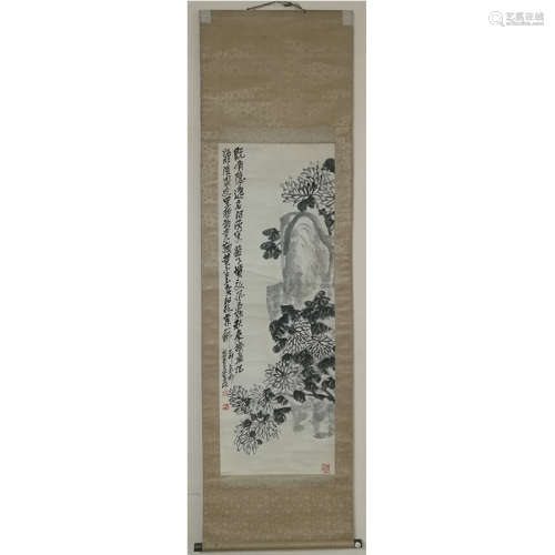A Chinese Scroll Painting on Paper