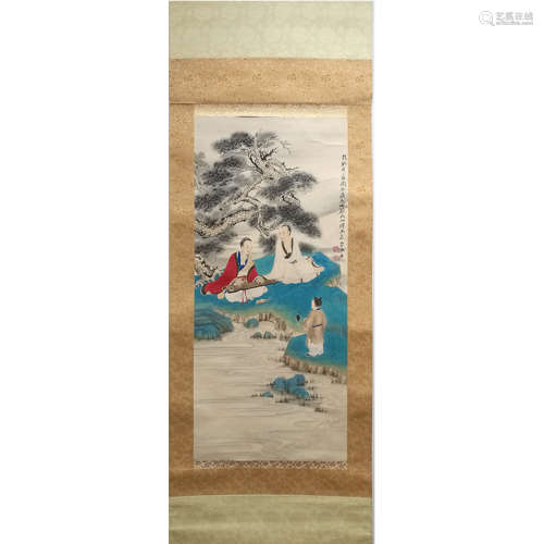 A Chinese Scroll Painting on Paper