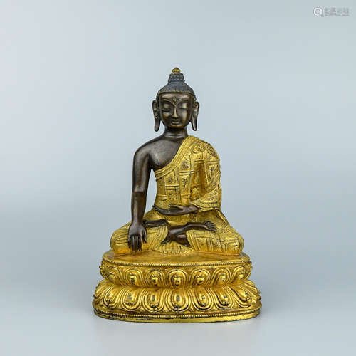 A Chinese Gilt Bronze Buddha