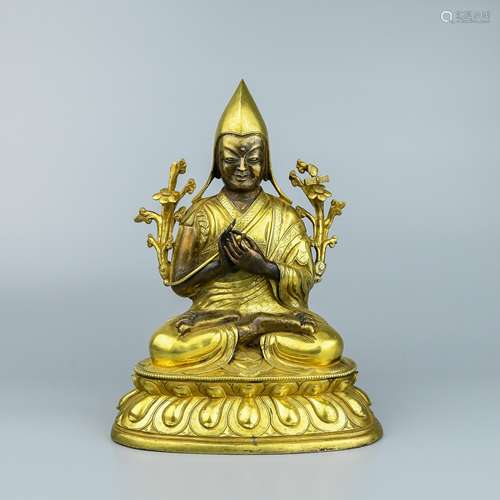 A Chinese Gilt Bronze Buddha