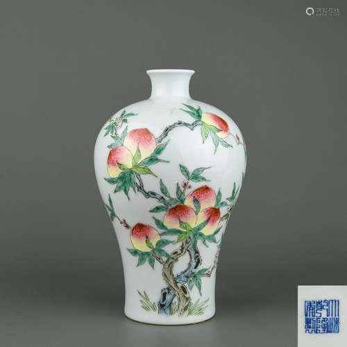 A Chinese Famille-Rose Porcelain Vase