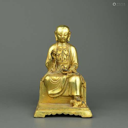 A Chinese Gilt Bronze Buddha