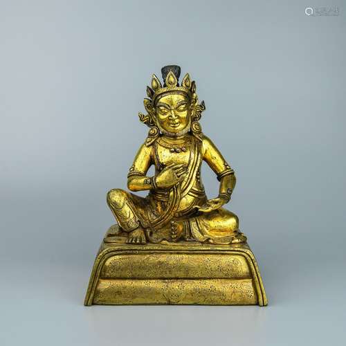 A Chinese Gilt Bronze Buddha