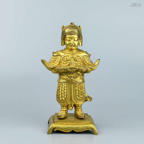 A Chinese Gilt Bronze Figure