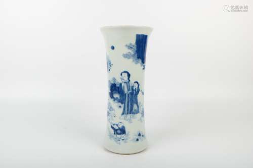 A Chinese Blue and White Porcelain Vase