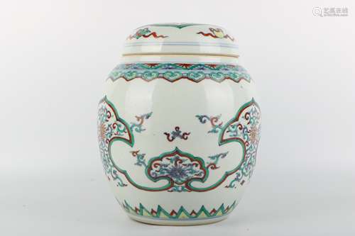 A Chinese Dou-Cai Porcelain Jar