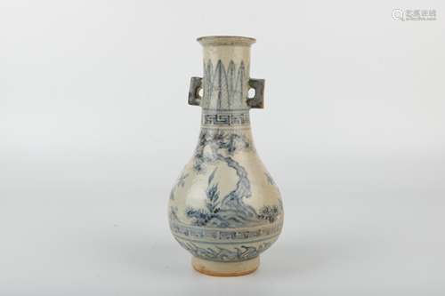 A Chinese Blue and White Porcelain Vase