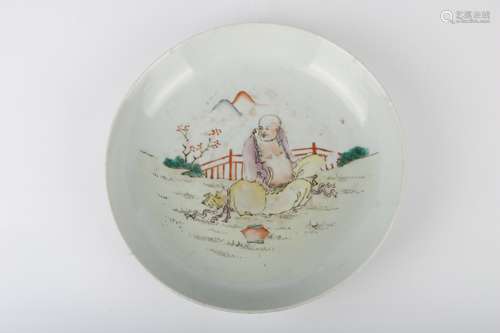 A Chinese Famille-Rose Porcelain Plate