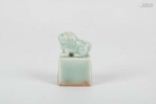 A Chinese Celadon Glazed Seal