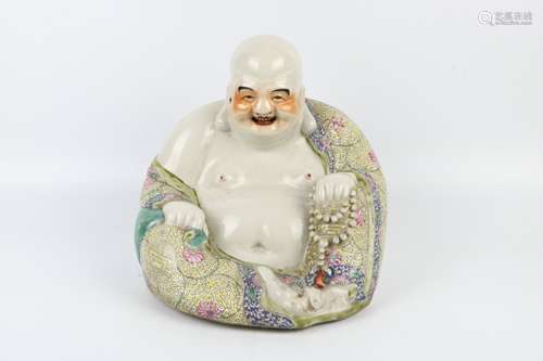 A Chinese Famille-Rose Porcelain Buddha