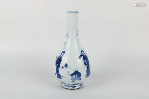 A Chinese Blue and White Porcelain Vase