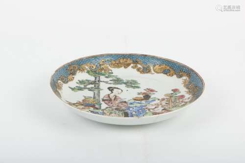 A Chinese Famille-Rose Porcelain Plate