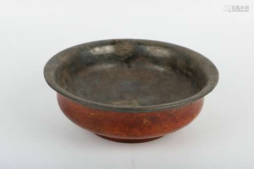 A Chinese Carved Wood Bowl