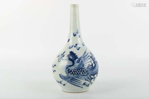 A Chinese Blue and White Porcelain Vase