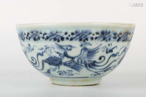 A Chinese Blue and White Porcelain Bowl