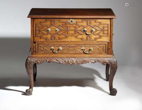 An early George III mahogany silver chest on stand…