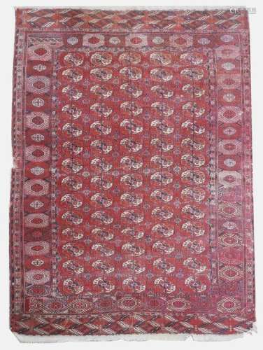 A Tekke Turkmen carpet, Turkmenistan, with an unus…