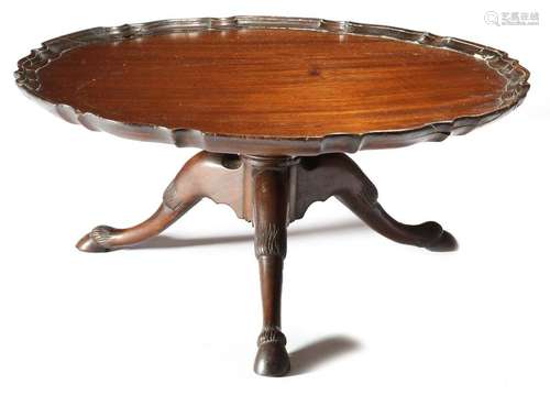 A late Victorian mahogany lazy susan, in the form …