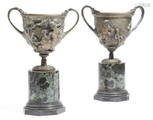 A matched pair of late 19th century bronze Grand T…