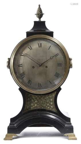 A Regency ebonised bracket clock by George Yonge o…