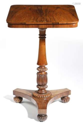 Λ A George IV rosewood lamp table in the manner of…