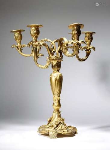 A 19th century French ormolu candelabrum in Louis …