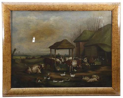 English School (19th century). A naive painting of…