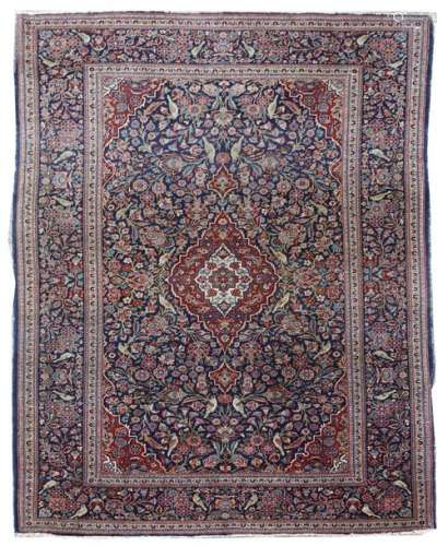 A fine Kashan carpet, worked with kurk wool, Centr…