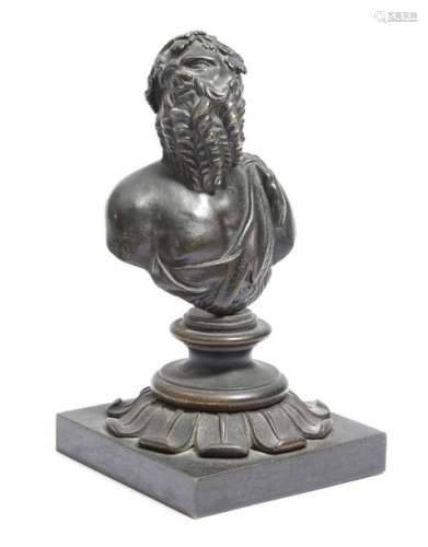 An Italian bronze bust of Dionysius / Bacchus, in …