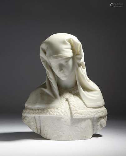 A late 19th century Italian Florentine marble bust…