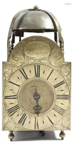 An 18th century brass lantern clock by William Gil…