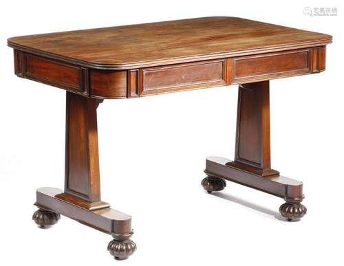 A William IV mahogany library table in the manner …