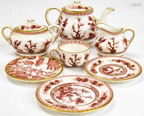 Coalport Indian Tree Miniature Porcelain Tea Set