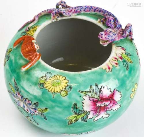 Chinese Famille Rose Porcelain Brush Washer