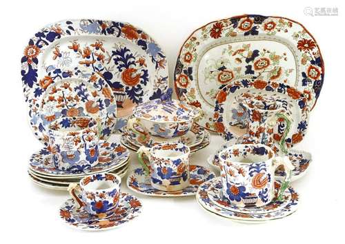 Mason's ironstone dinnerwares, 19th century, with …