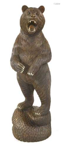 A Black Forest style standing bear, 150cm high