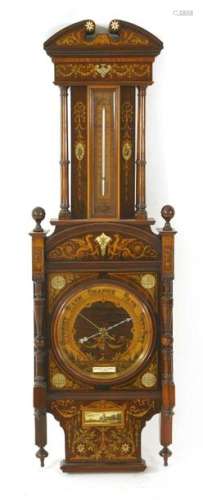 An exhibition quality aneroid barometer, by Negret…