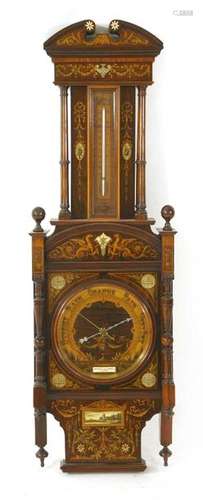 An exhibition quality aneroid barometer, by Negret…