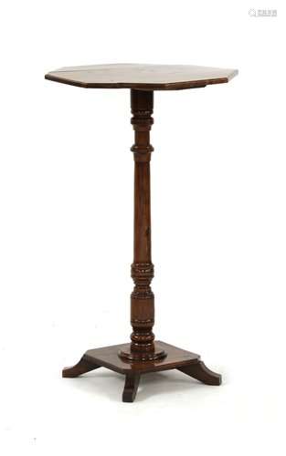 A George IV solid yew wood occasional table, with …