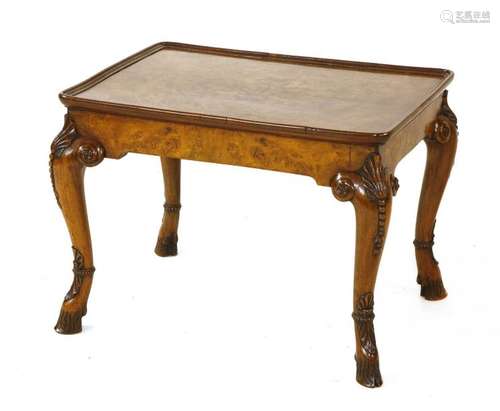 A walnut George II style occasional table, c.1920,…