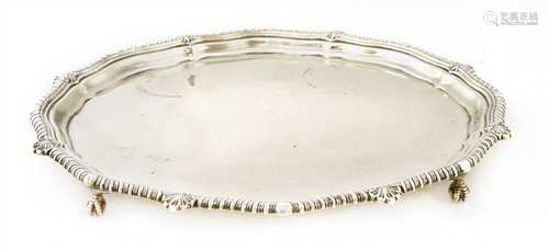 A silver salver,