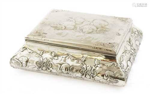 A silver trinket box