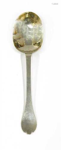 A William and Mary silver trefid spoon,