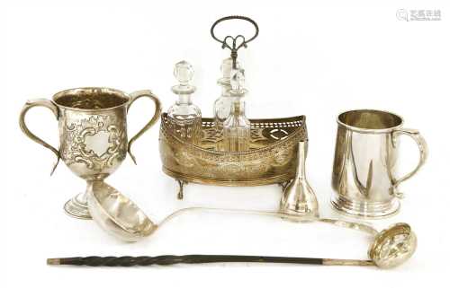 A collection of silverwares,