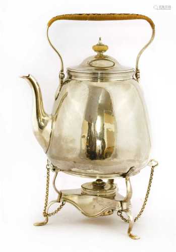 A George III silver kettle