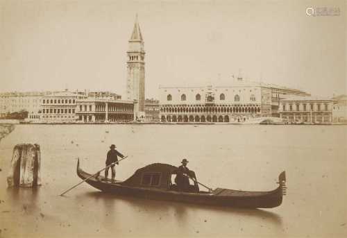 Six photographs of scenes of Venice,