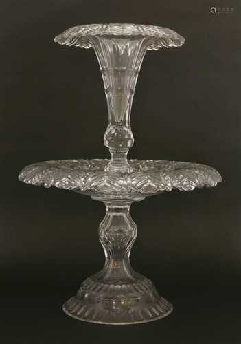 A William Yeoward cut glass centrepiece,