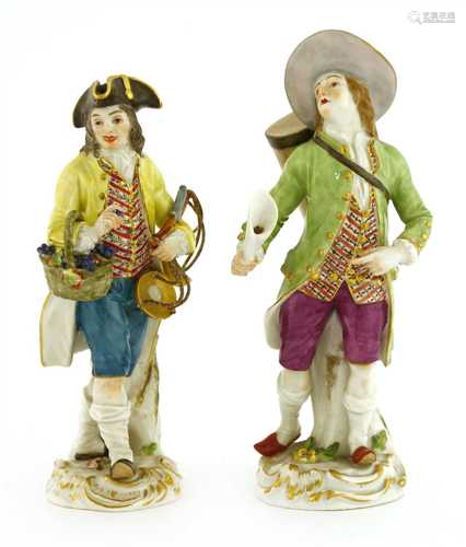 Two Meissen porcelain figures,