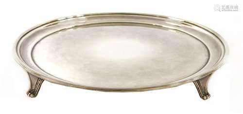 A modern silver salver