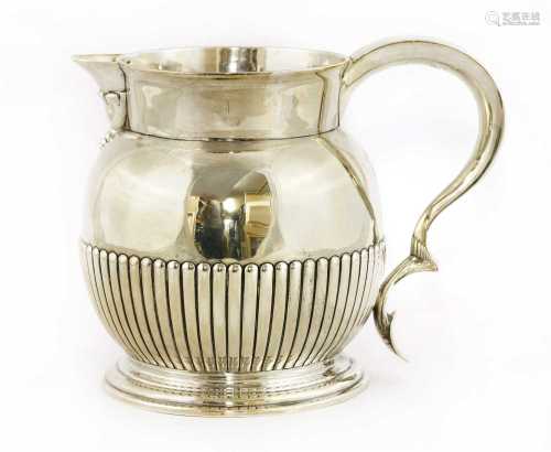 A Victorian silver jug